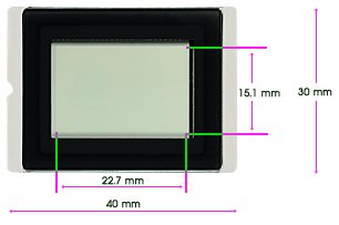  Svtlocitliv snma CMOS fotoapartu Canon D-30 