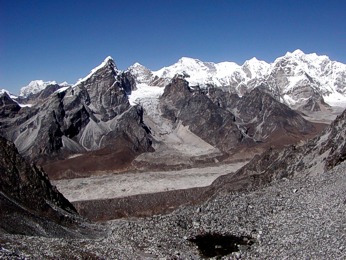  V�hled ze sedla Kongma La (5535m) 