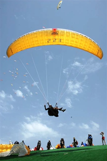  Slovenian pilot Aljaz Valic is taking off 