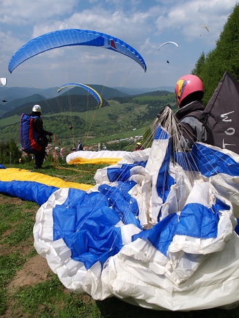  At the taking off point 