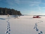 Foto nemá název, Přistání na zamrz. Lipně, autor fotografie: Antonín Brůna
