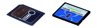 Karta Smart Media (SM) a Compact Flash (CF)