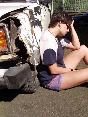  Ren�ta Kuhnov� a lehce �kr�bnut� Blesk 