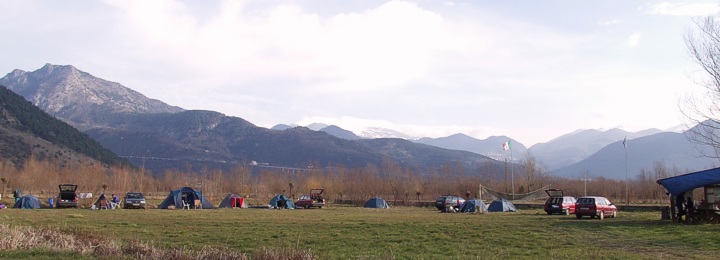  Camping site in a landing zone 