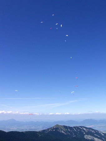 In the air