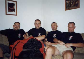  Caspers team - Mire�ek (PG), Honza (KAJ), My��k (B�H), Milan (MB) 