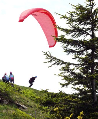  Start na severn� stranu kopce 