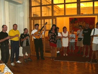  Slavnostn� priv�tanie na mestskom �rade v Tisovci 