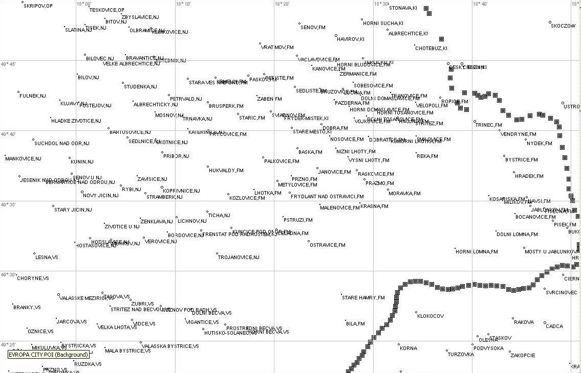  Severn� Morava se slovenskou a polskou hranic 