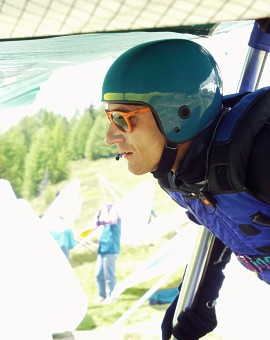  Petr Fiala p�ed startem 