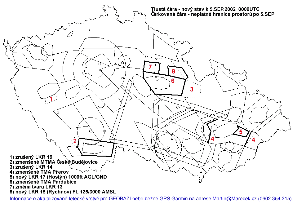 Zm�ny v ICAO map� k 5.9.2002 