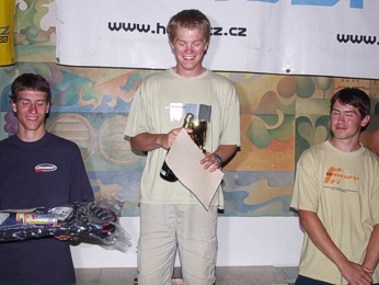  V�t�zov� kategorie Junio�i - 1. Mat�j �ern�, 2. Miloslav Pokorn�, 3. �neiberg Michal 