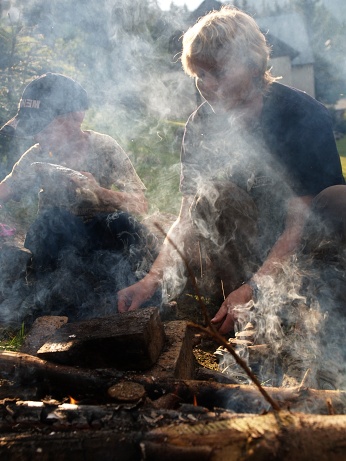  Kamil s Hankou u oh�nku 