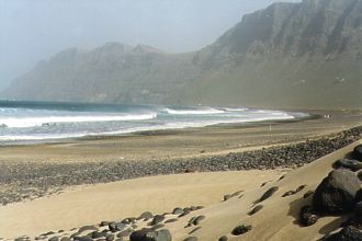 Pláže Famara a útesy Las Nieves