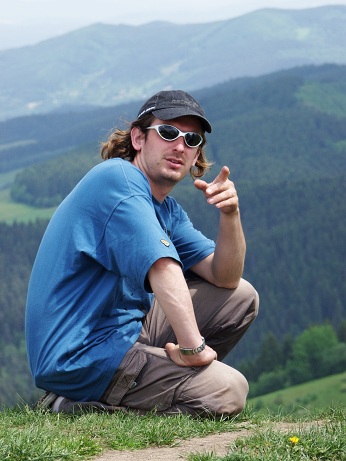  Honza Kupka u� si pl�nuje trasu 