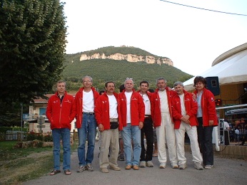 Slovenské družstvo, zľava: Nizner, Hloušek, Kašpar, Zima, Sladký, Kuník, Kolesár, Nociarová