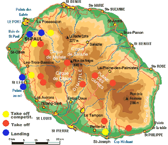  Rozm�st�n� startovi�� a p�ist�va�ek na ostrov� 