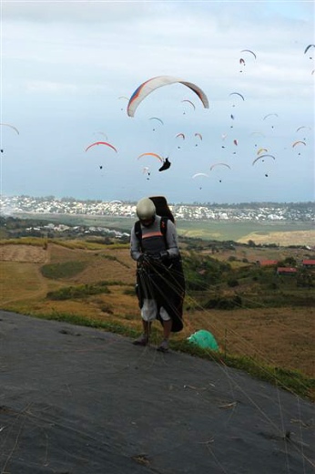  At the take off point 