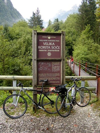 Cyklostezka podél řeky Soča