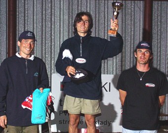  Stupn� v�t�z� - zleva Tom� Lednik, Juraj Kleja a Michal Orolin 