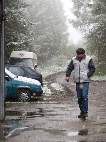  To u n�s v Horn�m T�e��ovci bylo kur�a teplejc 