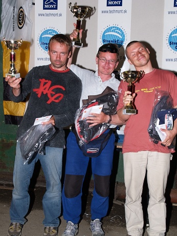  The winners of the competition - 1. Miroslav Sthula (middle), 2. Karel Vrbensky (right) 3. David Ohlidal (left) 