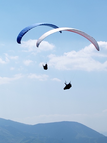 In the air