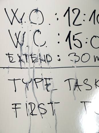 The briefing board