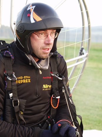  Pavel B�ezina na startu 