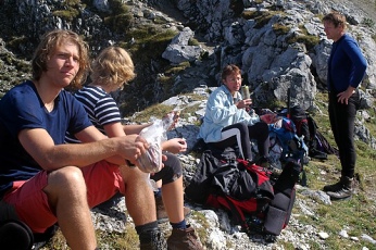  Sestup zpadn stnou Zugspitze 